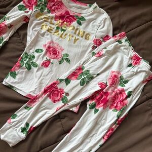 Sleeping Beauty Floral Kids Pajamas